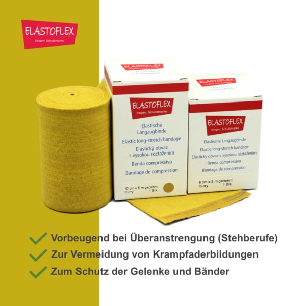 ELASTOFLEX-Langzugbinde gedehnt Curry – Bild 3