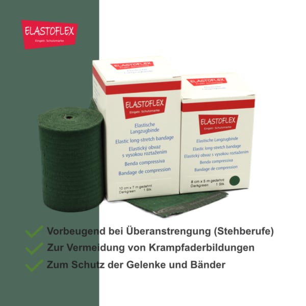 ELASTOFLEX-Langzugbinde gedehnt Darkgreen – Bild 3