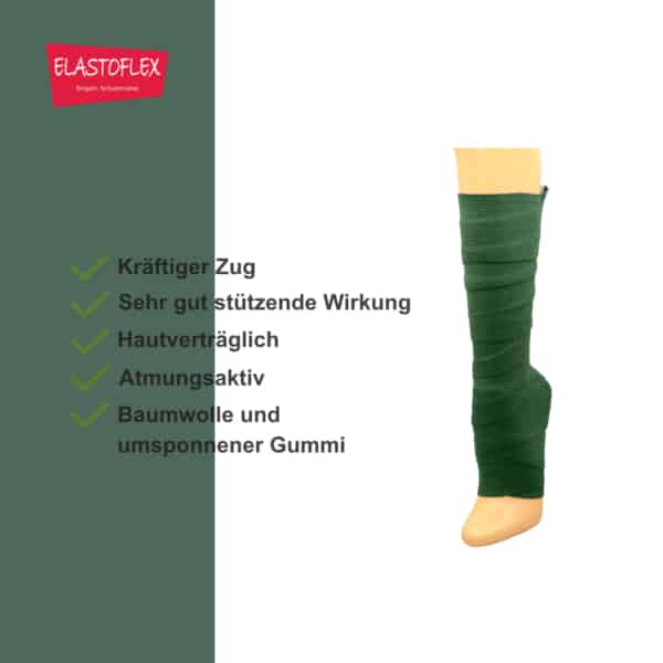 ELASTOFLEX-Langzugbinde gedehnt Darkgreen – Bild 4