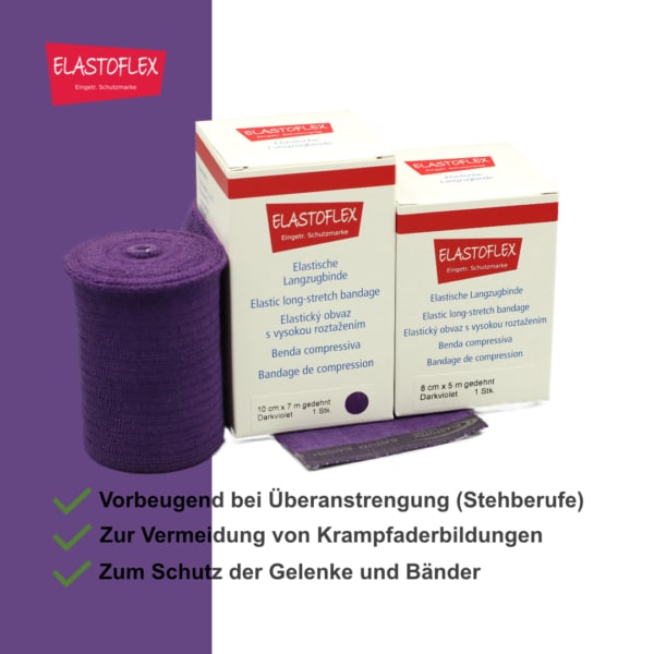 ELASTOFLEX-Langzugbinde gedehnt Darkviolet – Bild 3