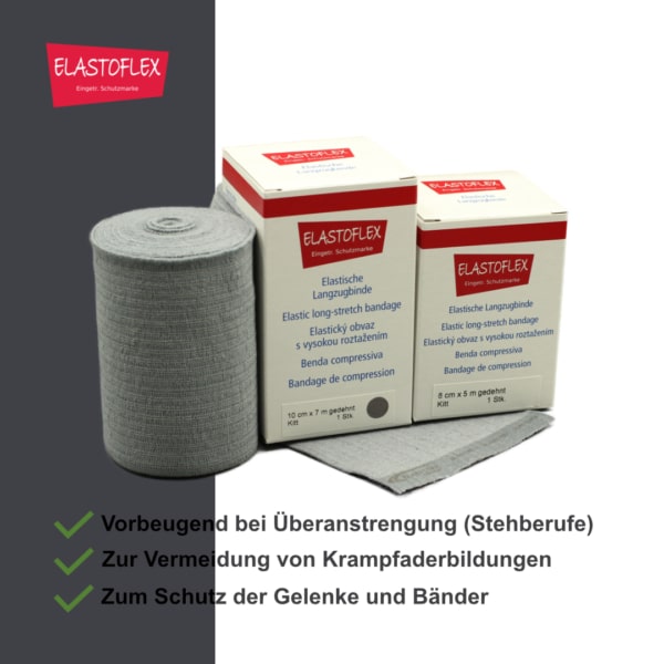 ELASTOFLEX-Langzugbinde gedehnt Kitt – Bild 3