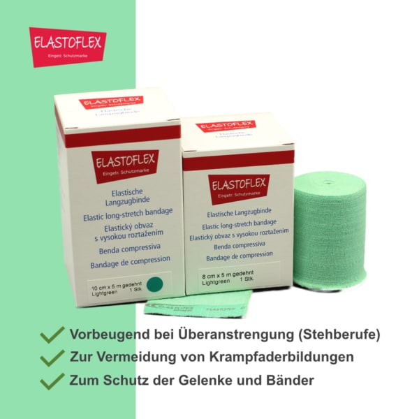 ELASTOFLEX-Langzugbinde gedehnt Lightgreen – Bild 3