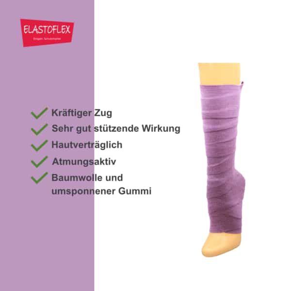 ELASTOFLEX-Langzugbinde gedehnt Lilac – Bild 4