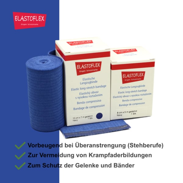 ELASTOFLEX-Langzugbinde gedehnt Navy – Bild 3