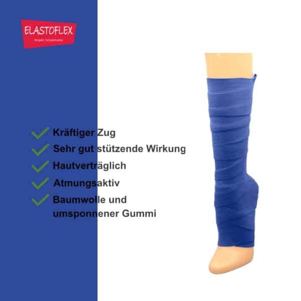 ELASTOFLEX-Langzugbinde gedehnt Navy – Bild 4