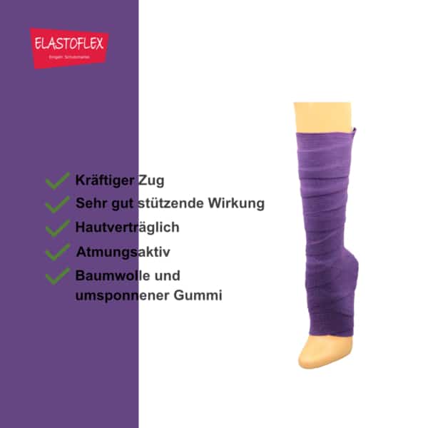 ELASTOFLEX-Langzugbinde gedehnt Darkviolet – Bild 4