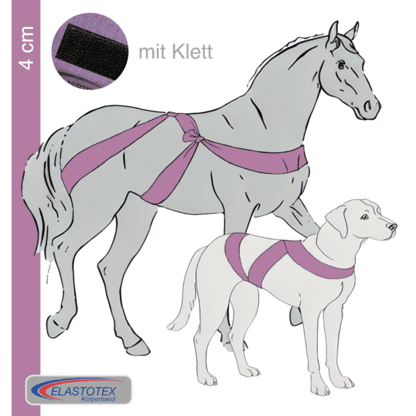 Lilac mit einer Breite von 4 cm mit Klett