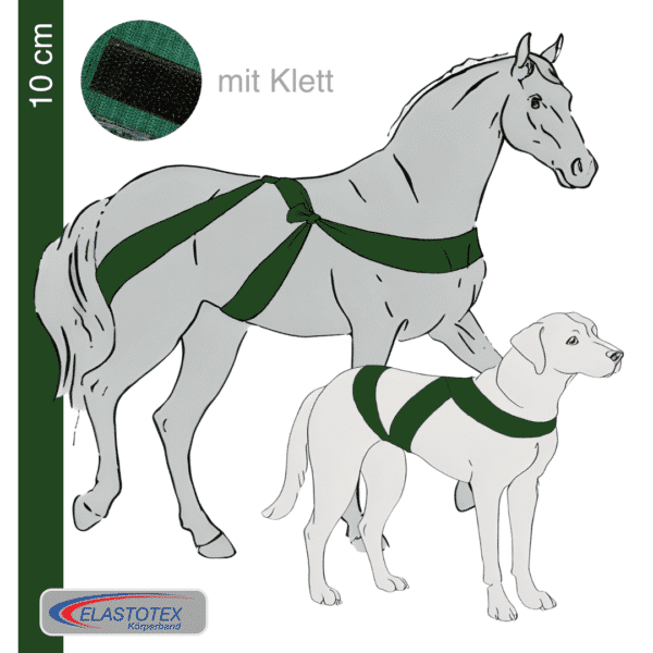 Darkgreen mit einer Breite von 10 cm mit Klett