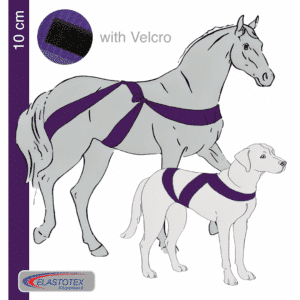 Darkviolet mit einer Breite von 10 cm mit Klett