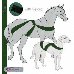 Darkgreen mit einer Breite von 4 cm mit Klett